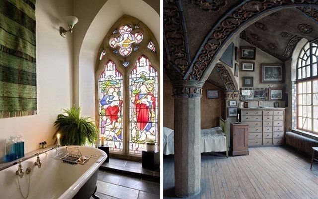 Interiores originales: Iglesias reconvertidas en viviendas y locales