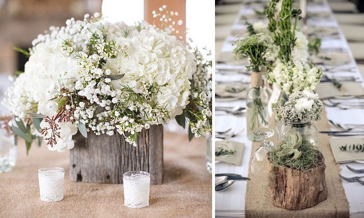 aparato Perpetuo haz Decoración de bodas: Arreglos florales para centros de mesa
