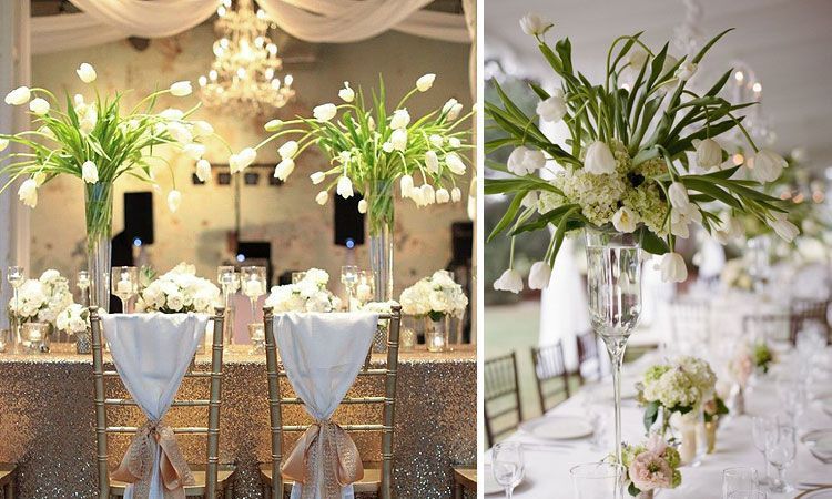 Decoración de bodas: Arreglos florales para de mesa