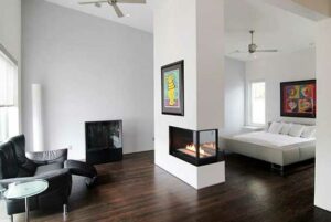 48 chimeneas modernas para la separación de espacios