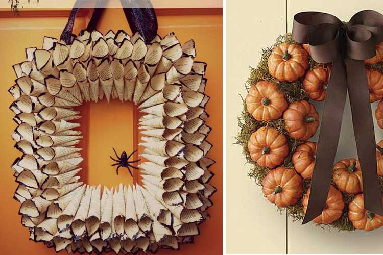 Ideas para decorar en Halloween con coronas