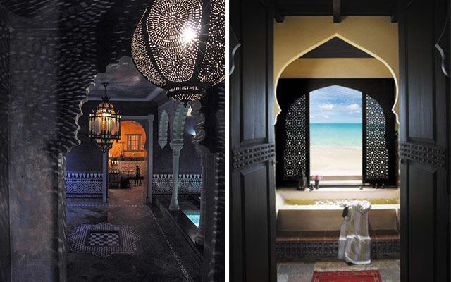 Decoración de spas de estilo árabe