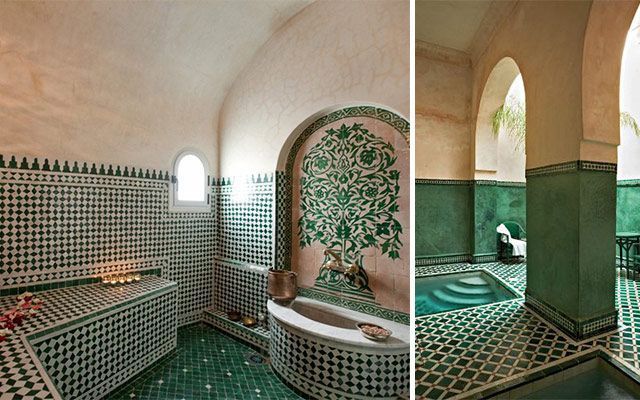 Decoración de spas de estilo árabe