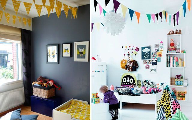 Adornos colgantes para decorar habitaciones infantiles