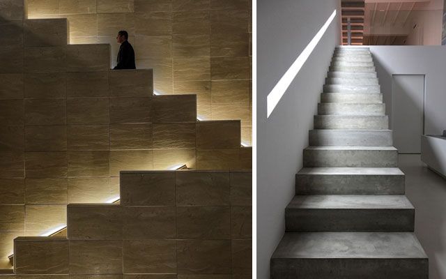 Ideas para decorar escaleras con luz