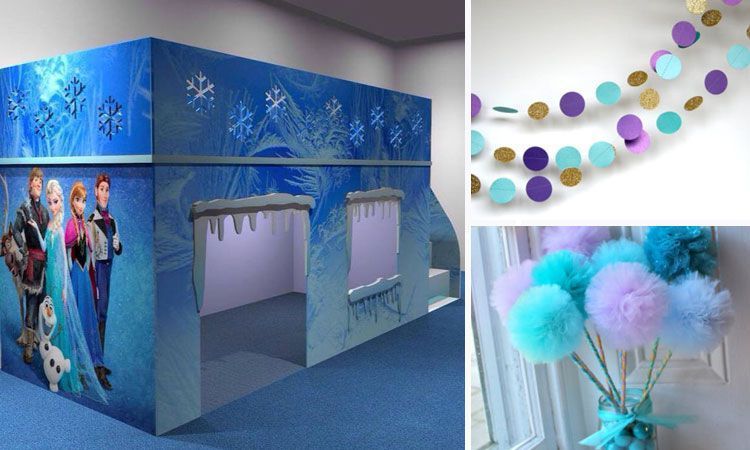 Decoración Frozen para habitaciones infantiles.