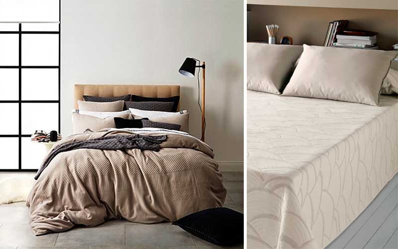 Gama de ropa de cama Brillo Blanco Elección de conjuntos de Edredón Cortinas Cojines y Runner cama 