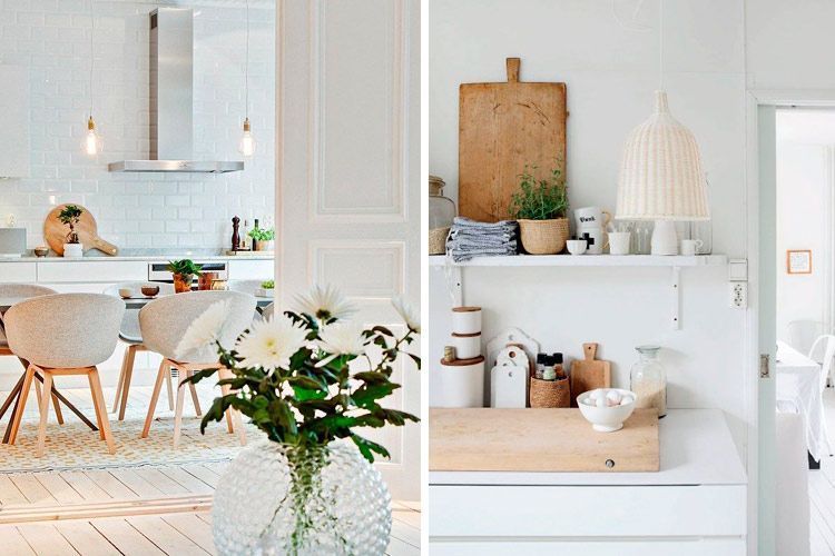Mutfakları İskandinav tarzında dekore edin