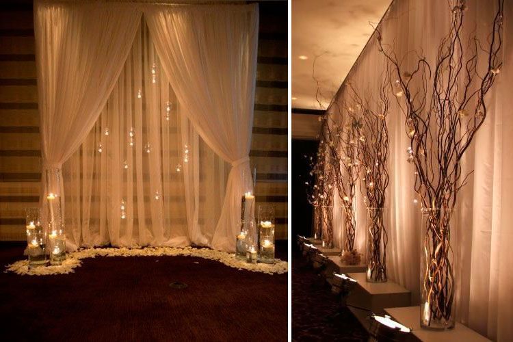 Iluminación para bodas de interior