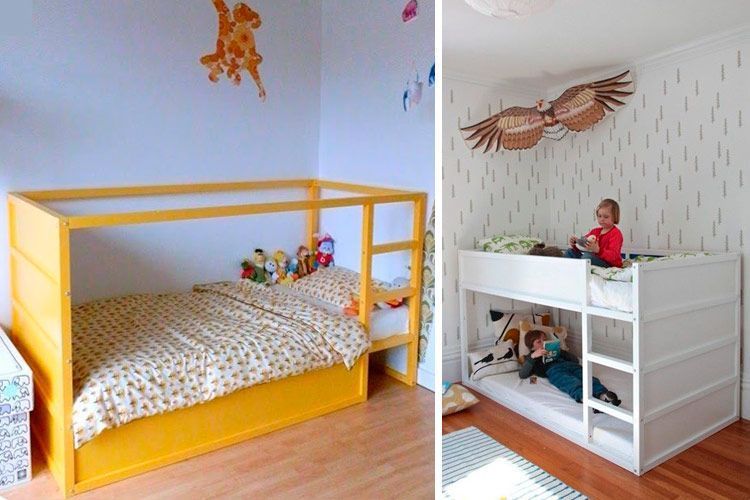 La cama Kura en la decoración de habitaciones infantiles