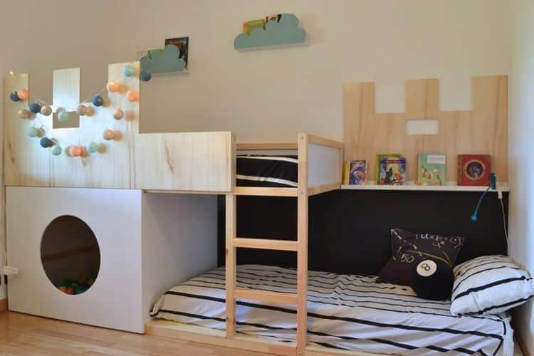 La cama Kura en la decoración de habitaciones infantiles