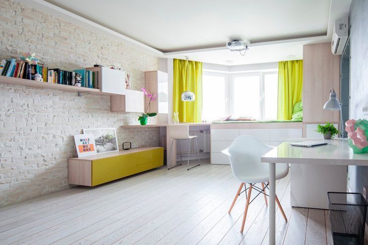 Un piso de estilo nórdico con toques de color