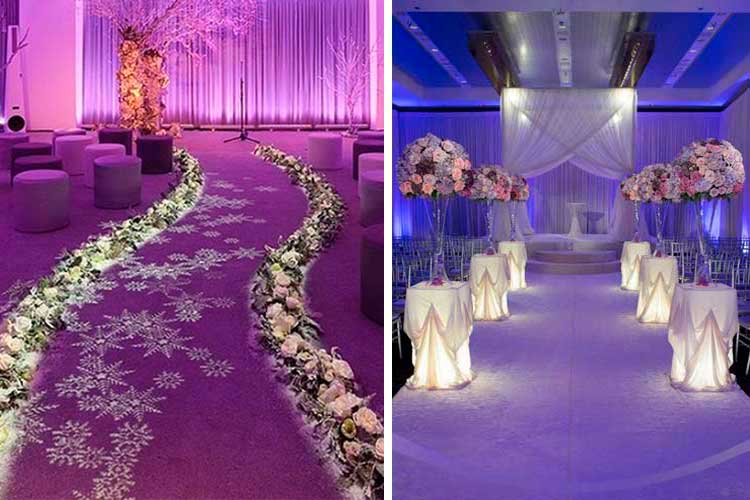 Ideas para decorar el suelo del altar de boda