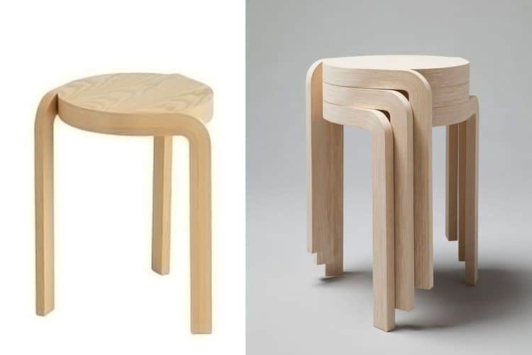 Taburete silla pequeña sala de estar taburete taburete de madera taburete infantil de dibujos animados taburete creativo 