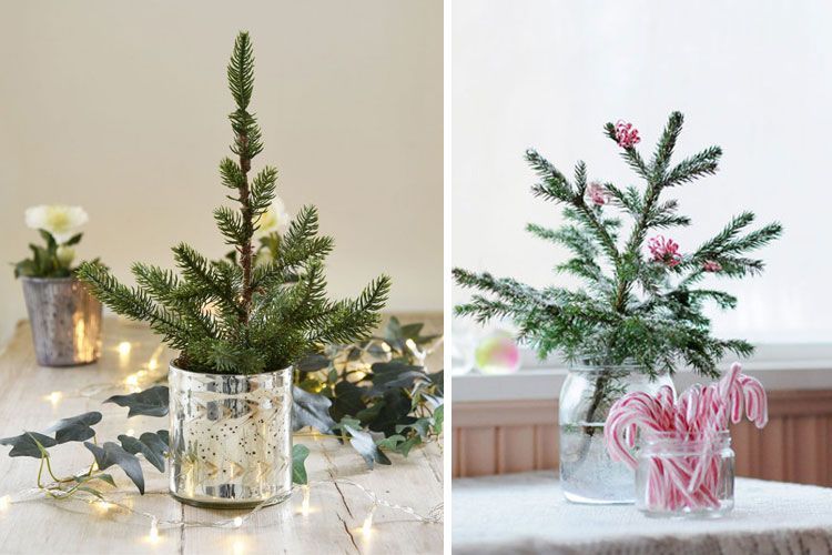 Mini árboles de Navidad
