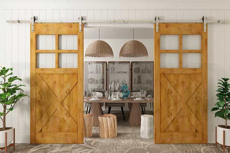 Las puertas graneros pueden servir para decorar de forma original