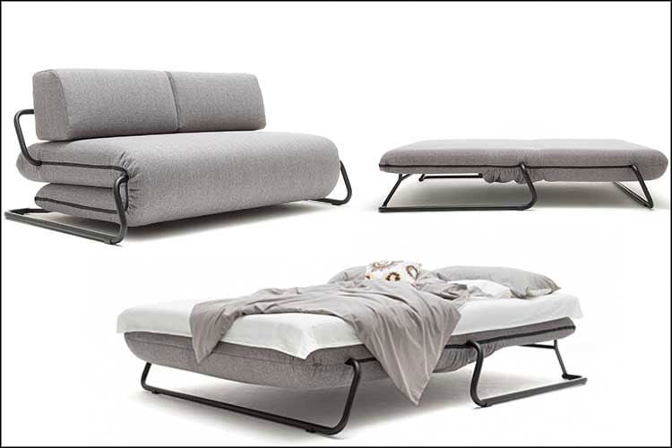 Sofá cama con apertura de pliegues