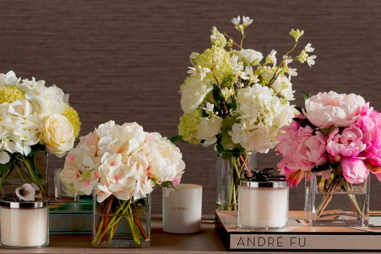 Ideas para decorar con flores artificiales y tratadas - Decofilia