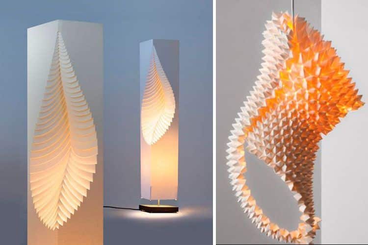 Lámparas de papel de diseño