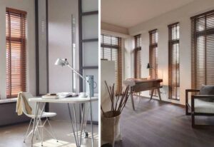 Cómo vestir las ventanas de una oficina en casa - Decofilia.com