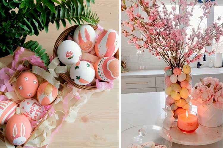 Ideas para decorar con huevos de Pascua