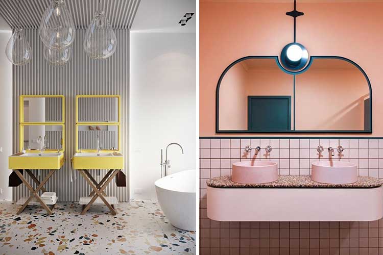 azulejos de diseño para el baño creativo