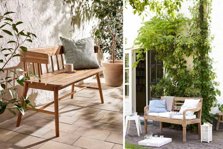Ideas para decorar el jardín con muebles de madera
