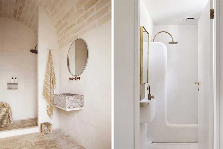 duchas y bañeras de estilo mediterráneo