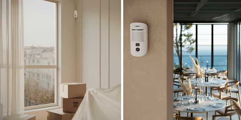 Detector de alarma del sistema de seguridad domestico