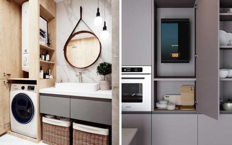 Baños y cocinas con termos eléctricos