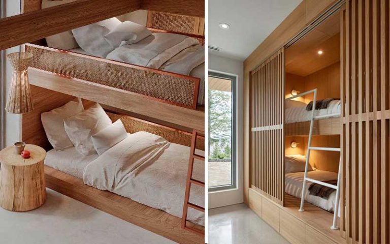 Literas de madera para espacios pequeños