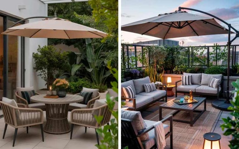 Sombrillas de diseño para la terraza