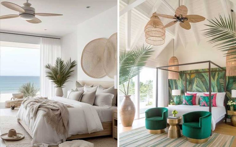 Ventiladores de techo bonitos para pisos de costa
